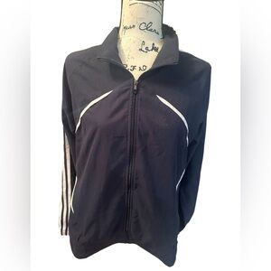 Adidas active track jacket lightweight Navy Dark Blue Large women’s EUC